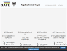 Tablet Screenshot of gatekft.hu